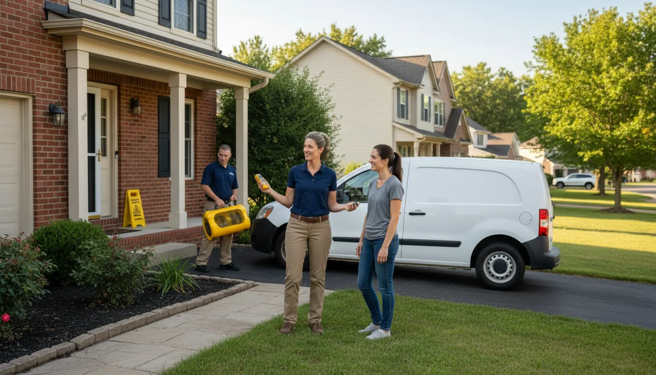 Residential water damage restoration in Jeanerette, LA